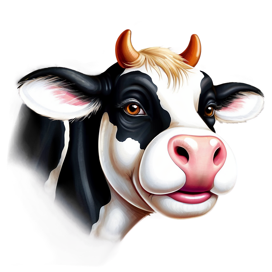 Smiling Cow Png Wwr74 PNG Image