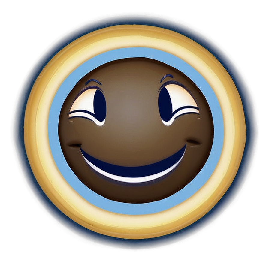 Smiling Emoji With Halo Png Veb PNG Image