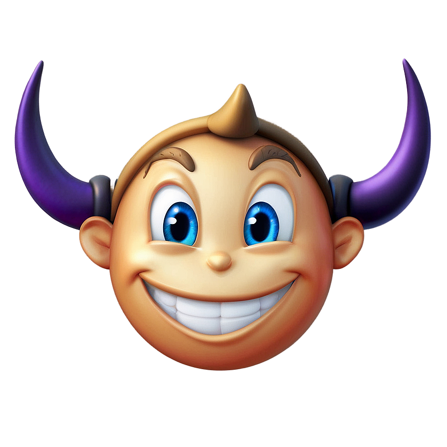 Smiling Face With Horns Emoji Png Imt PNG Image