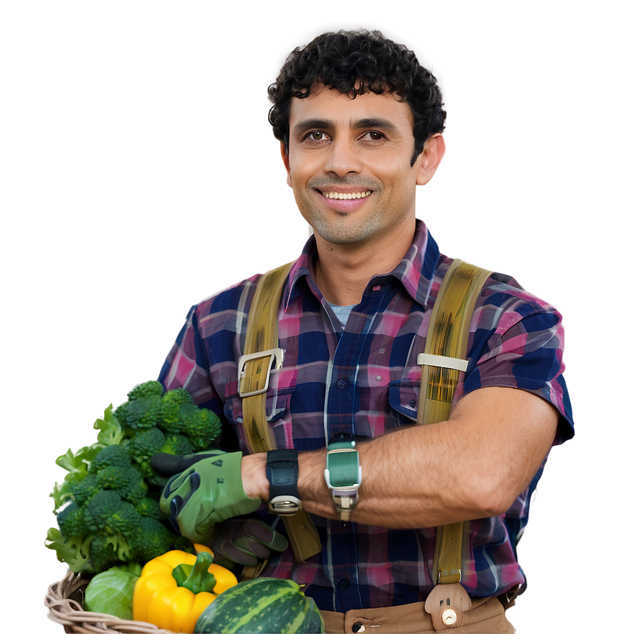 Smiling Farmer Png Orv56 PNG Image