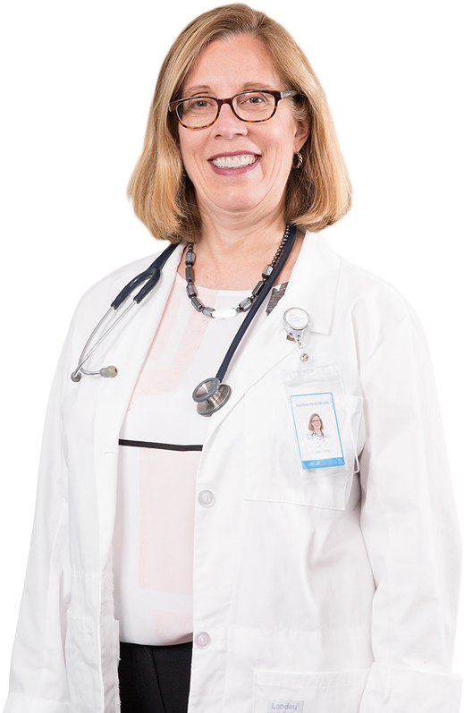 Smiling Female Physician Portrait PNG Image