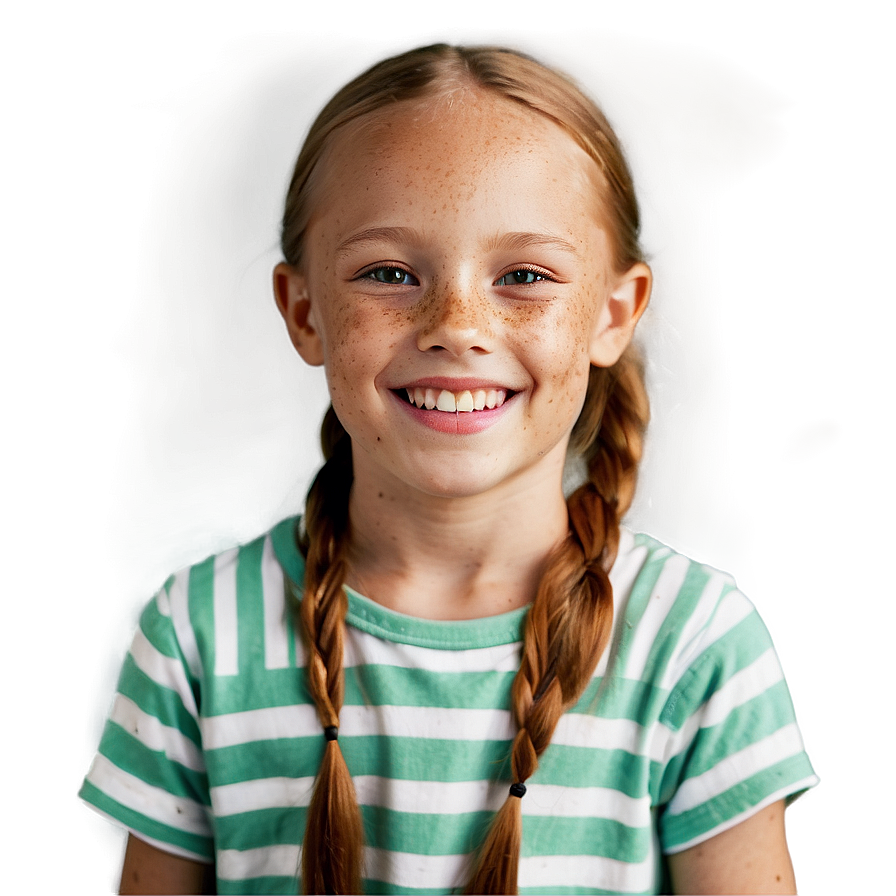 Smiling Freckles Child Png Stp PNG Image