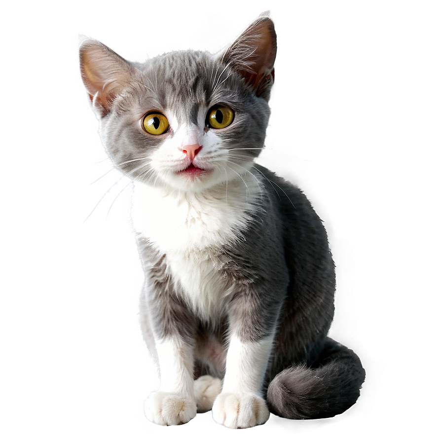 Smiling Grey Cat Png 31 PNG Image