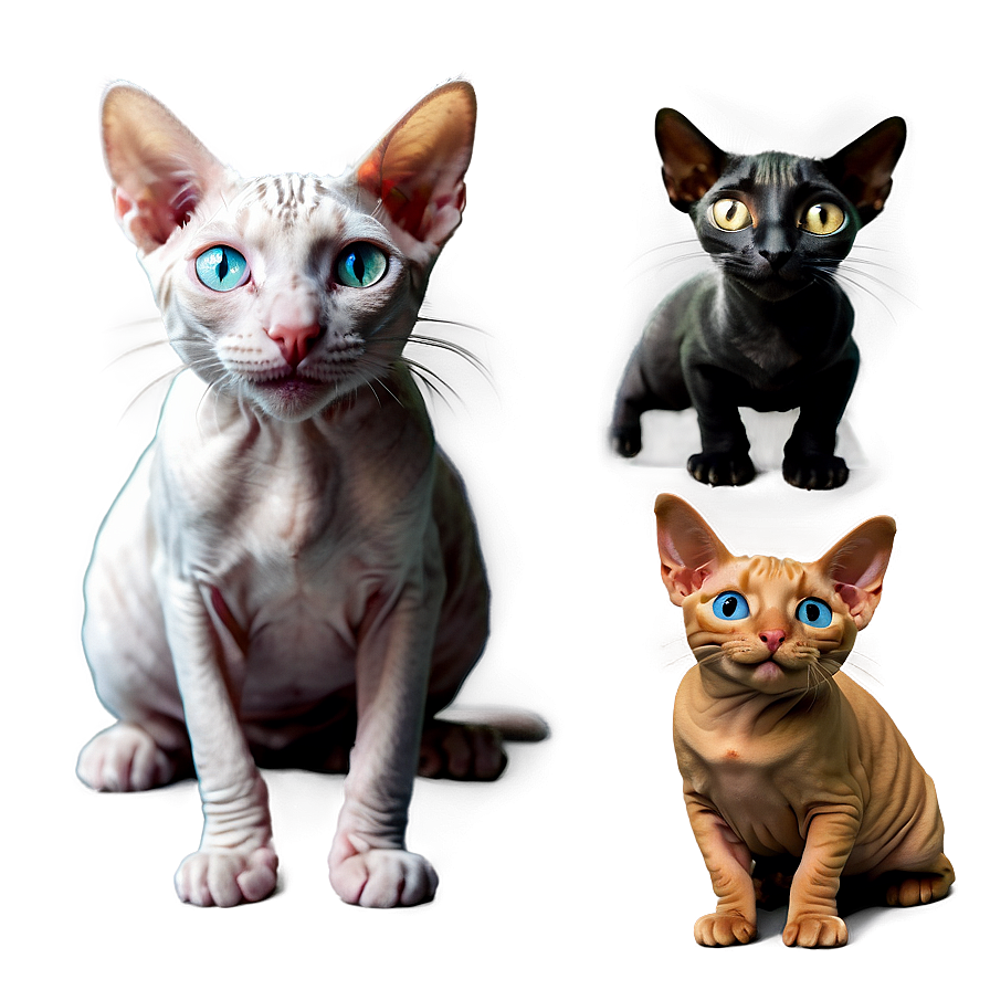 Smiling Hairless Cat Png Rfi50 PNG Image