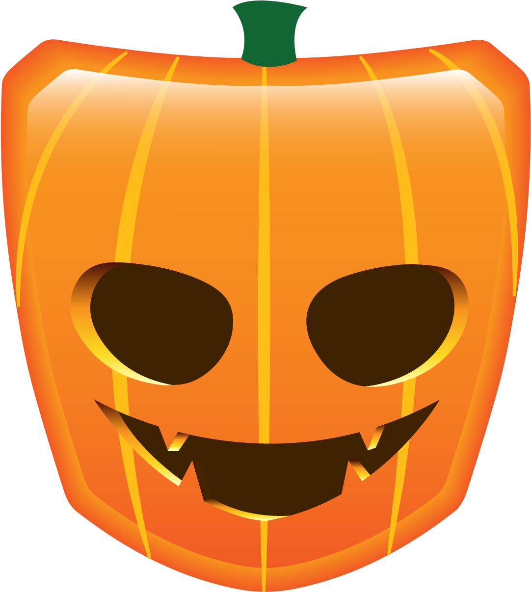 Smiling Jack O Lantern Face PNG Image