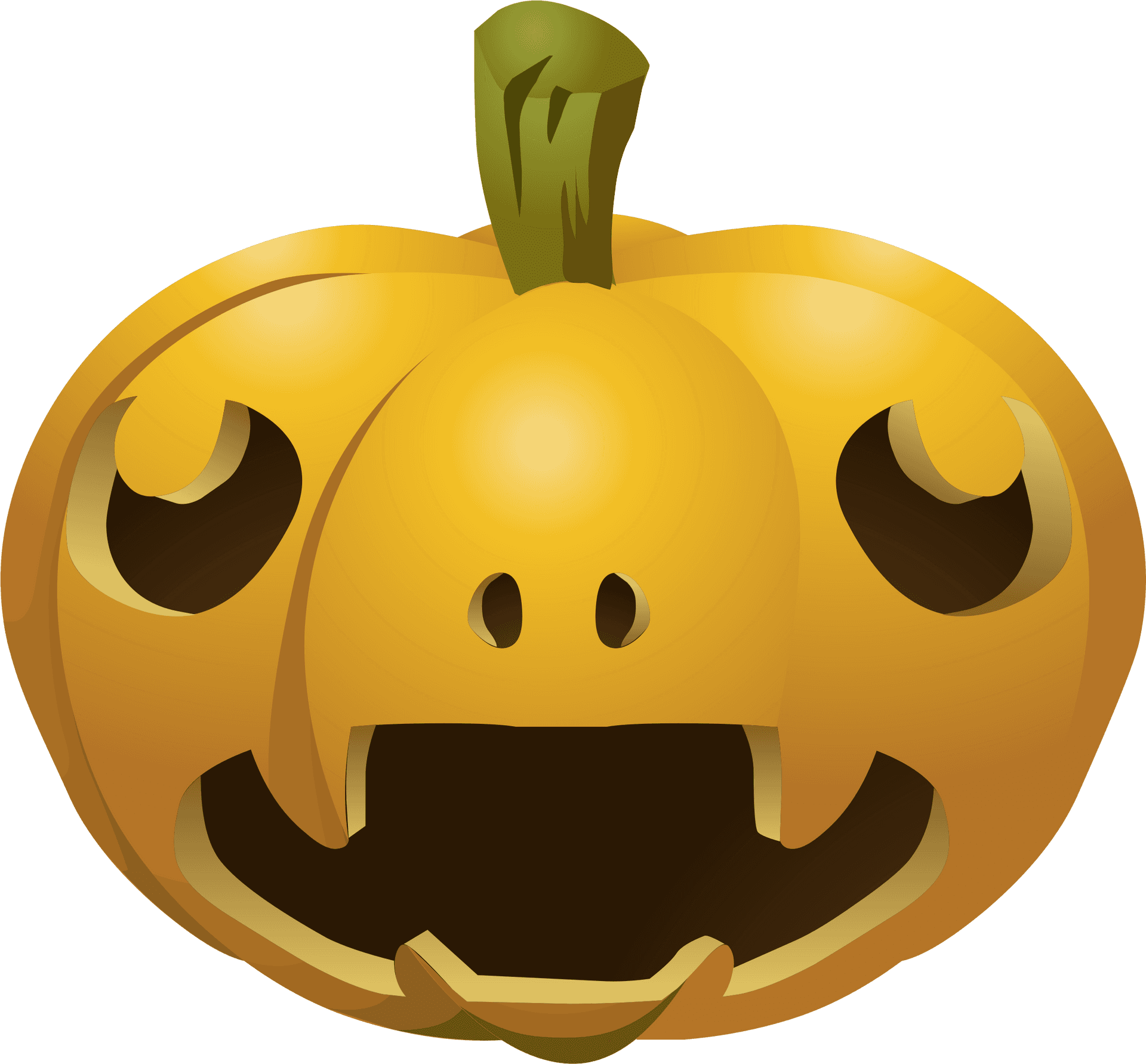 Smiling Jack O Lantern Graphic PNG Image