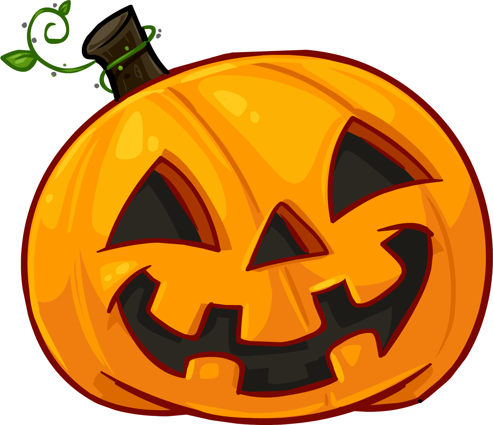 Smiling Jack O Lantern Illustration.png PNG Image