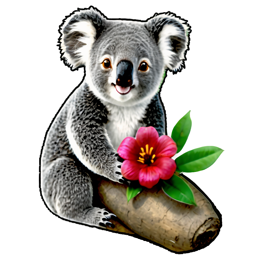 Smiling Koala Png 06112024 PNG Image