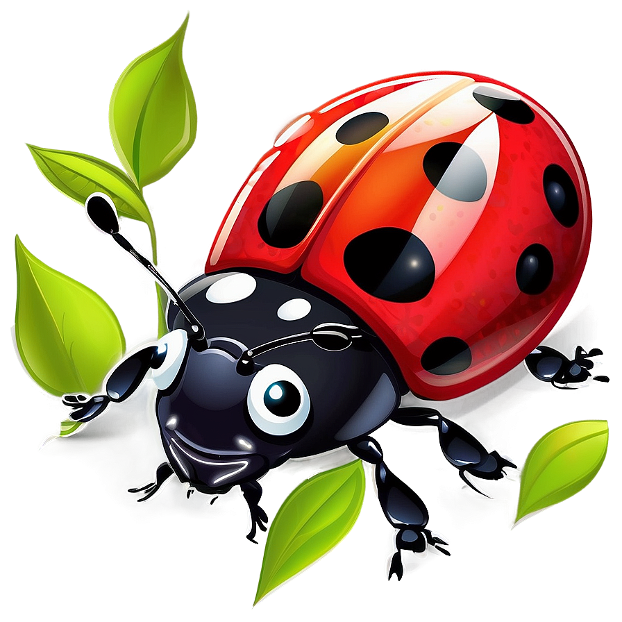 Smiling Ladybug Cartoon Png 2 PNG Image