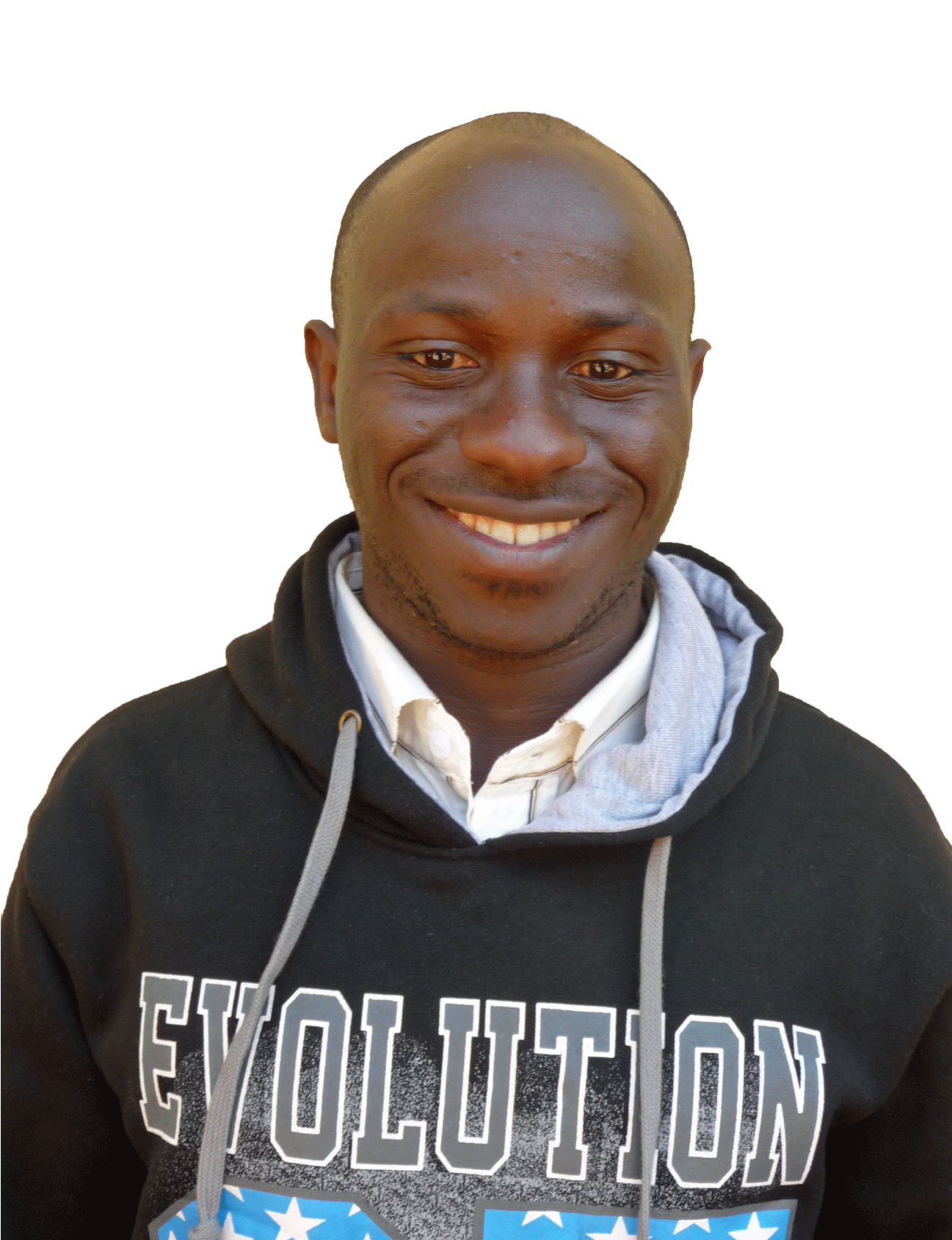 Smiling Man Evolution Hoodie PNG Image