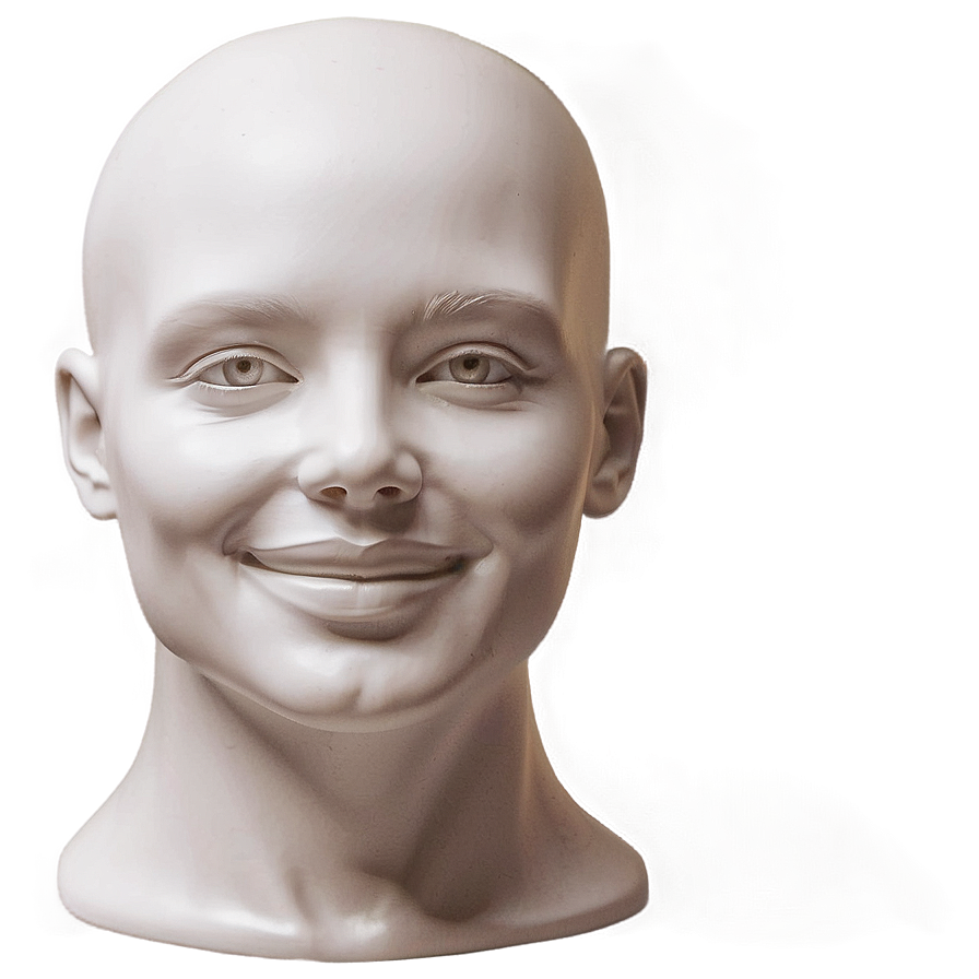 Smiling Mannequin Head Design Png 06282024 PNG Image