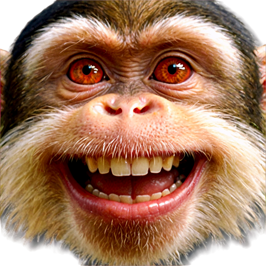 Smiling Monkey Face Png 24 PNG Image