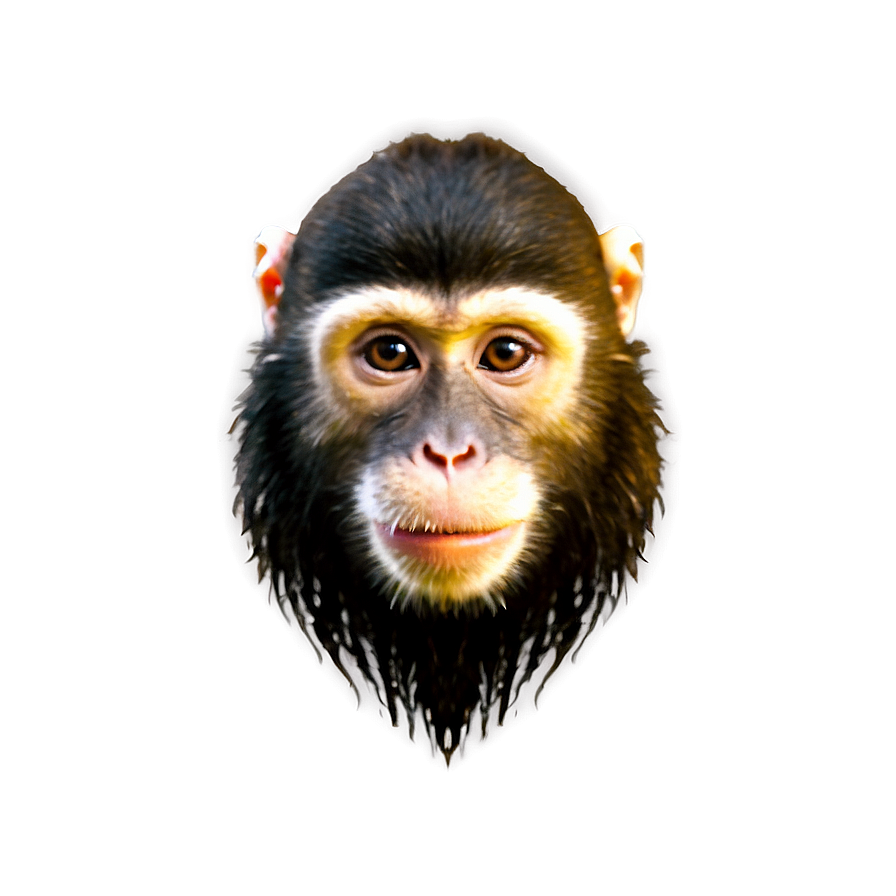 Smiling Monkey Face Png Haa27 PNG Image