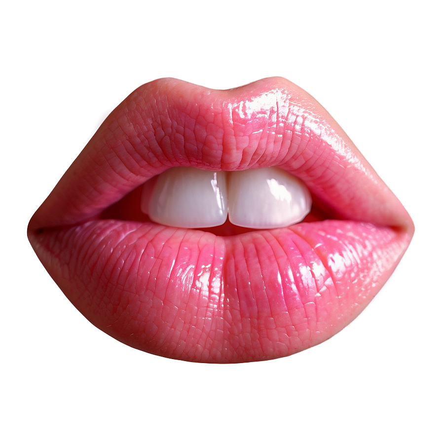 Smiling Pink Lips Png Ebi PNG Image