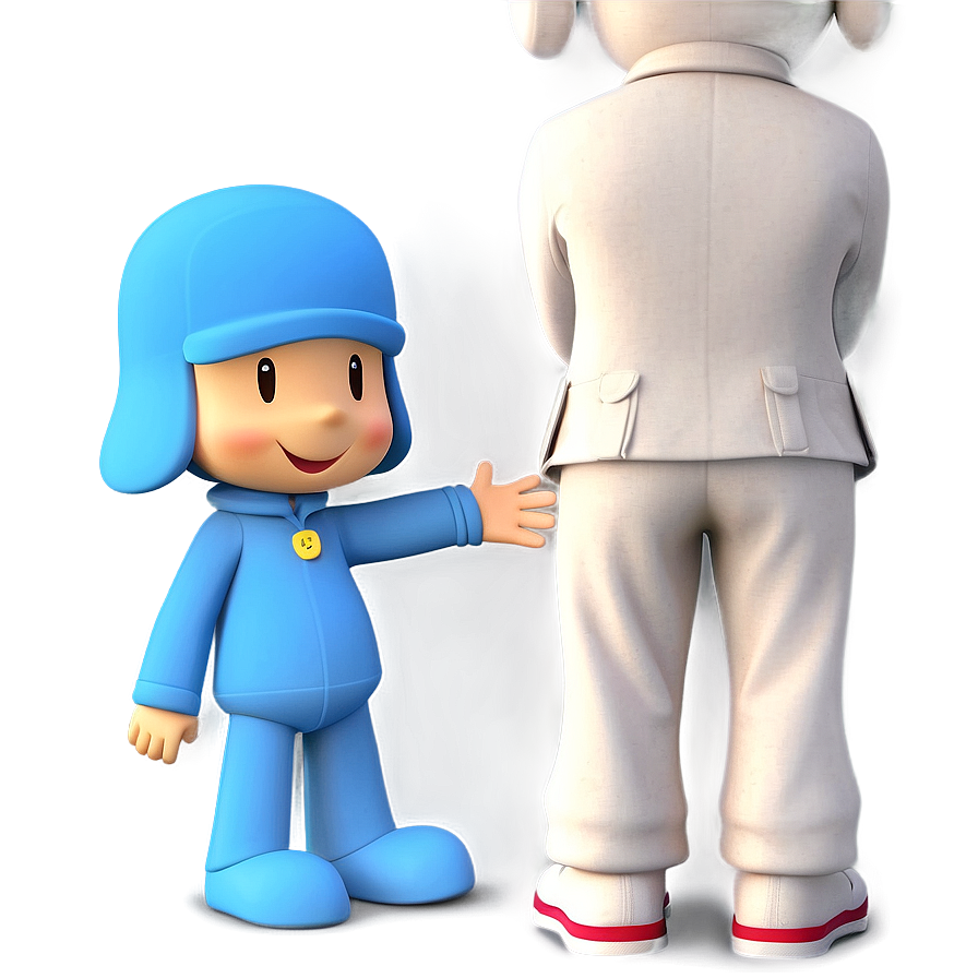 Smiling Pocoyo Pose Png 05232024 PNG Image