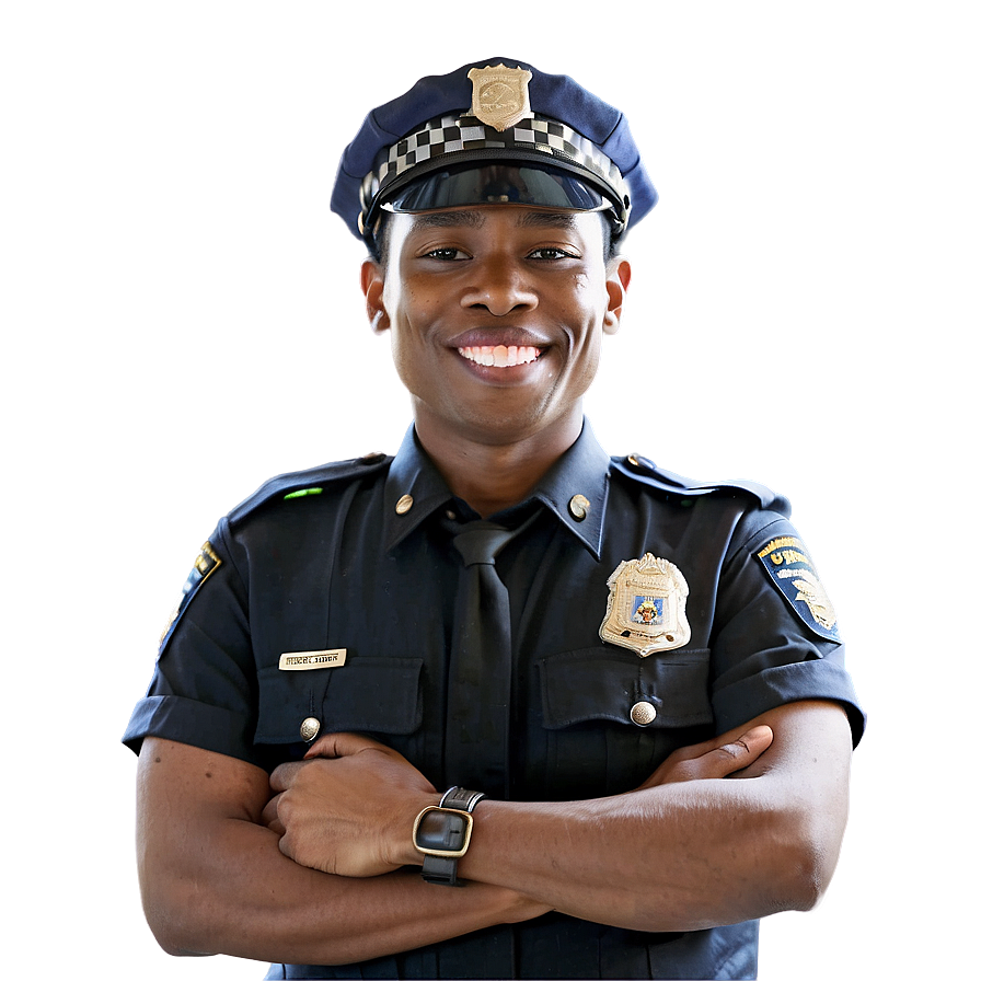 Smiling Police Officer Png Ela92 PNG Image