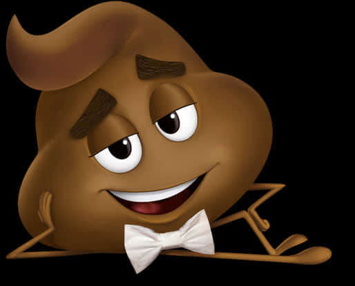 Smiling Poop Emoji Illustration PNG Image