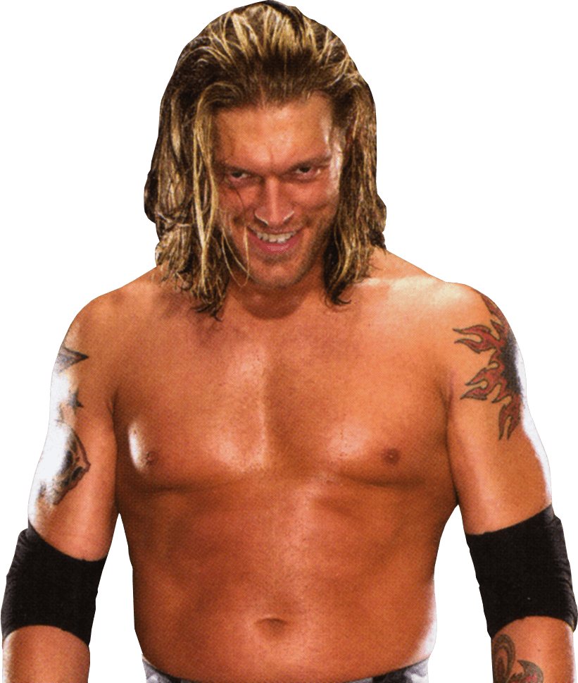 Smirking Wrestler Edge Portrait PNG Image