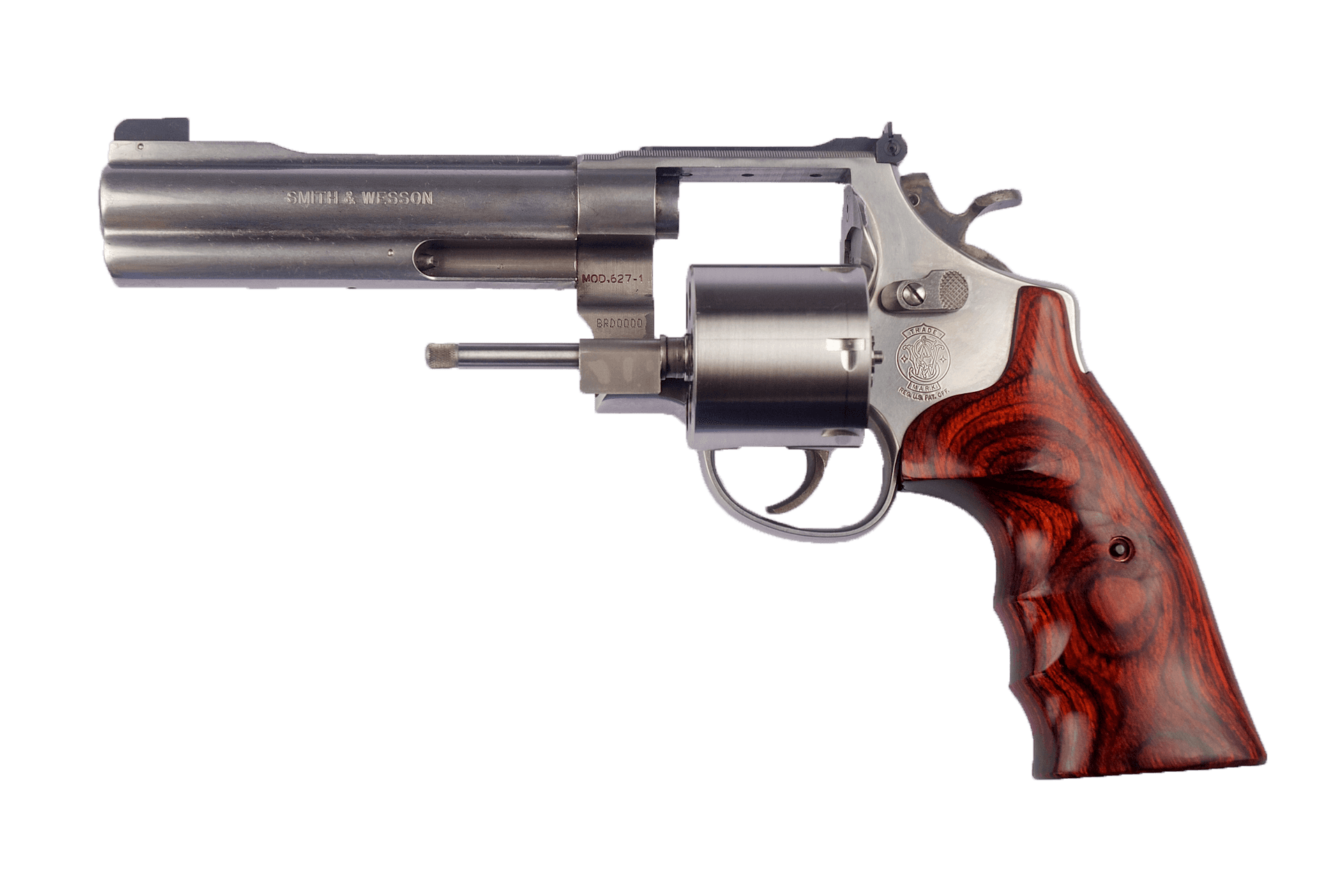 Smith Wesson Revolver Isolated PNG Image