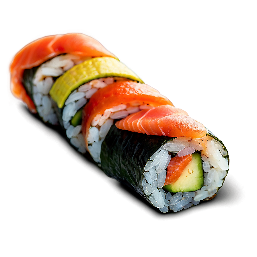 Smoked Salmon Sushi Roll Png Gmn PNG Image