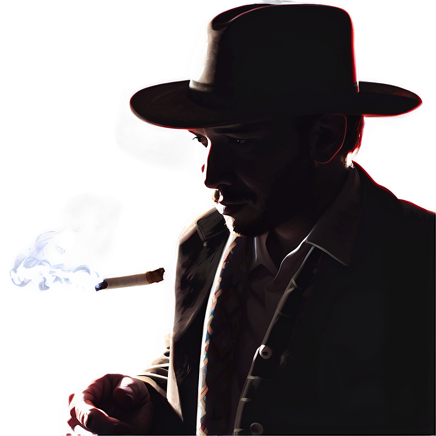 Smoking Cowboy Silhouette Png 74 PNG Image