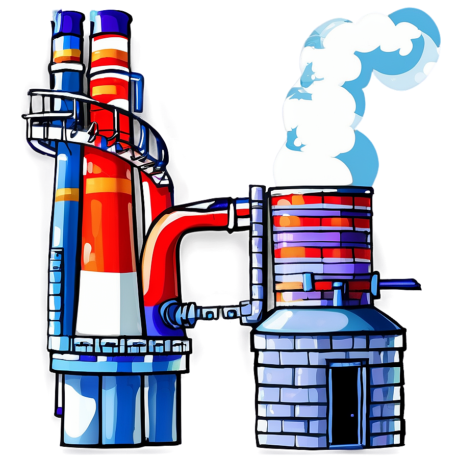 Smoking Factory Chimneys Png Txl PNG Image