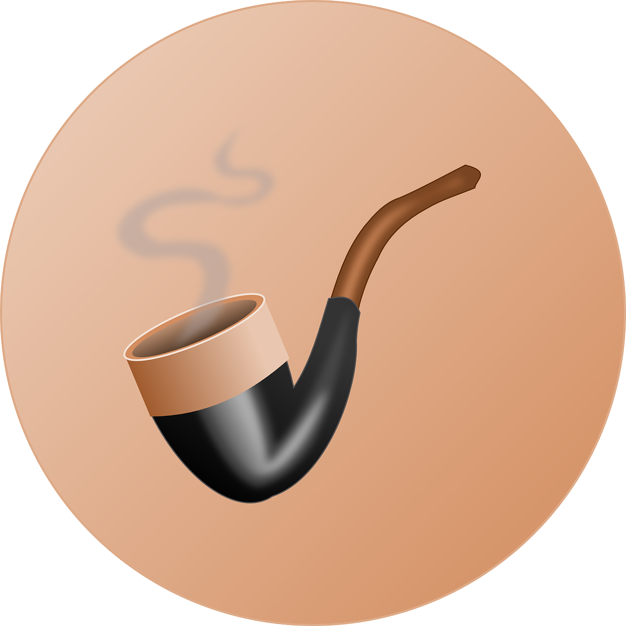 Smoking Pipe Illustration PNG Image