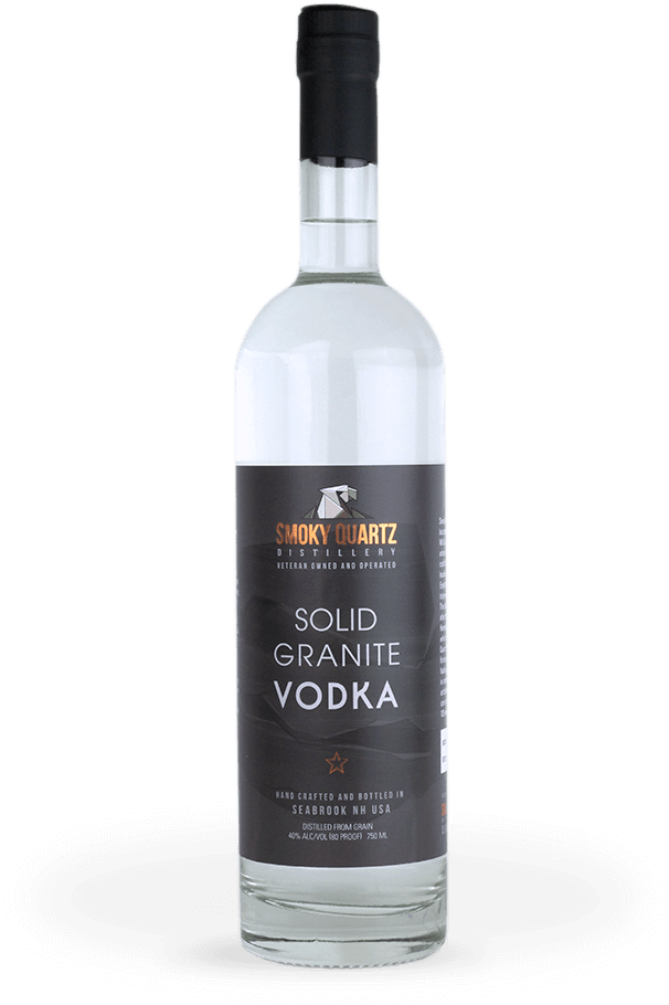 Smoky Quartz Solid Granite Vodka Bottle PNG Image