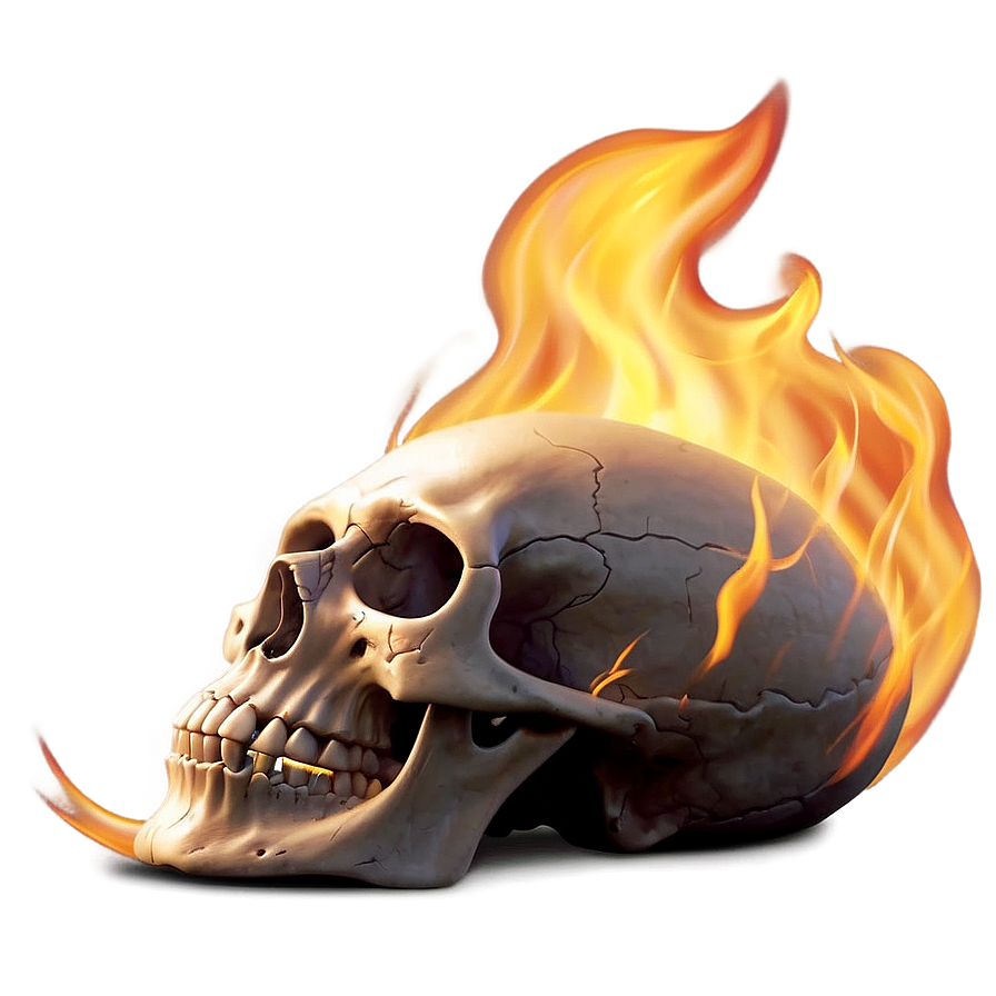 Smoldering Skull Graphic Png 22 PNG Image