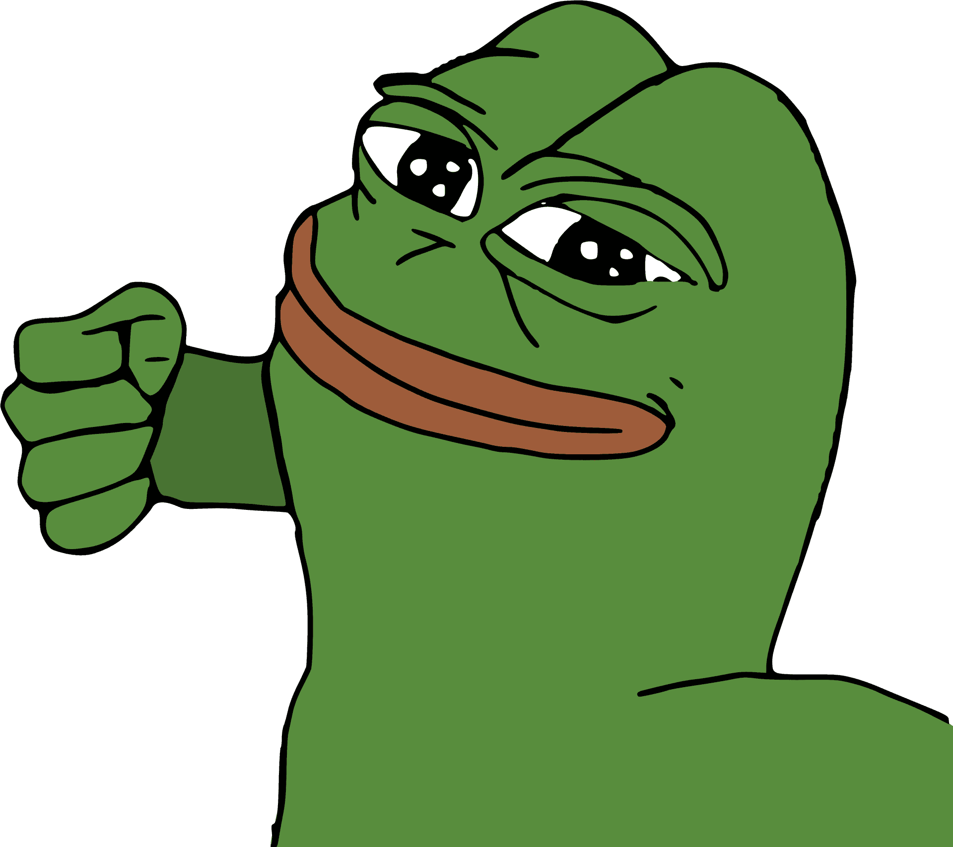 Smug Pepe The Frog Meme PNG Image