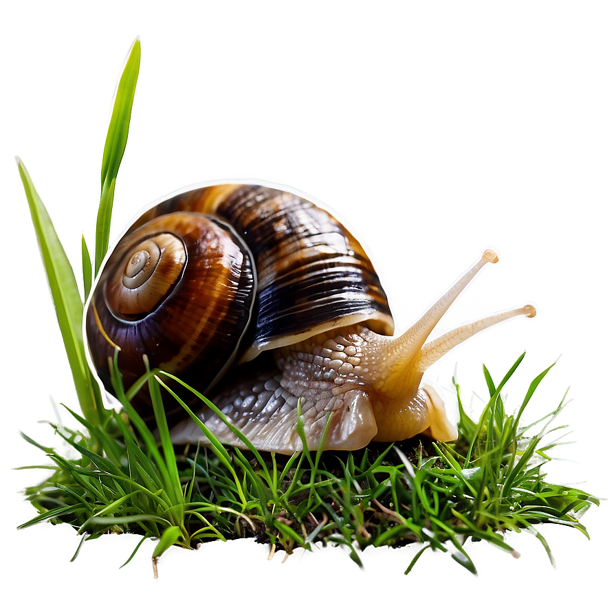 Snail In Grass Png 05232024 PNG Image