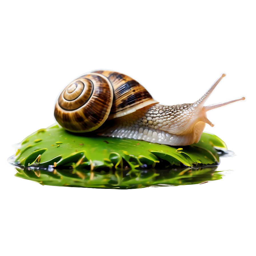 Snail In Pond Png Olr PNG Image