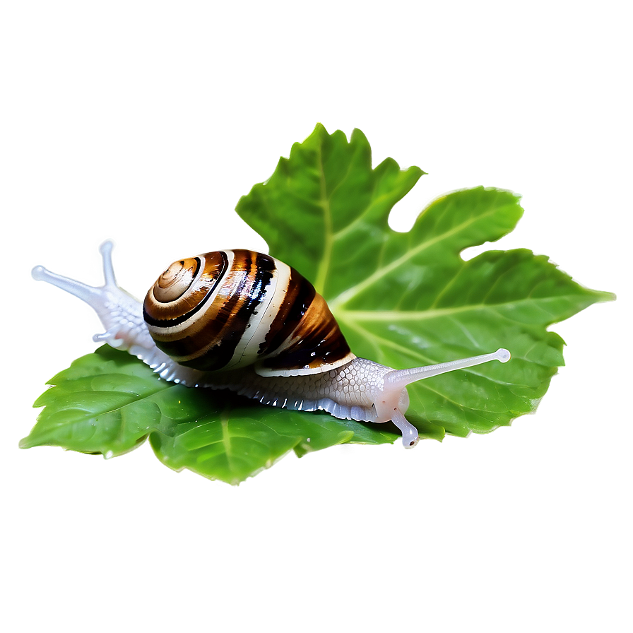 Snail On Leaf Png Eke PNG Image