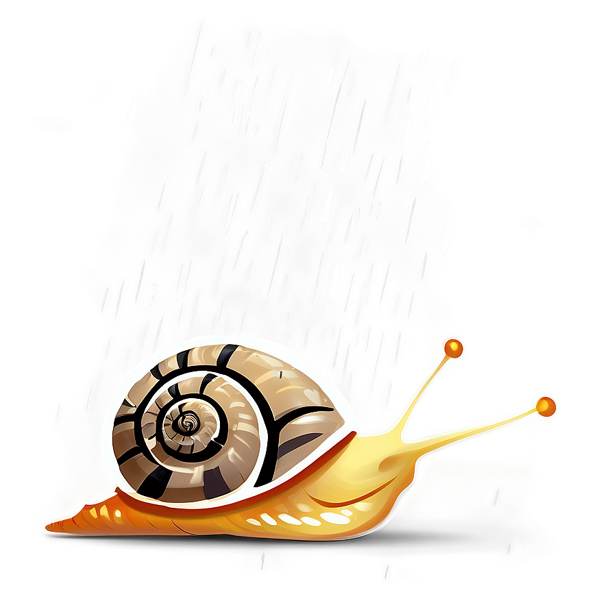 Snail Under Rain Png Mop PNG Image