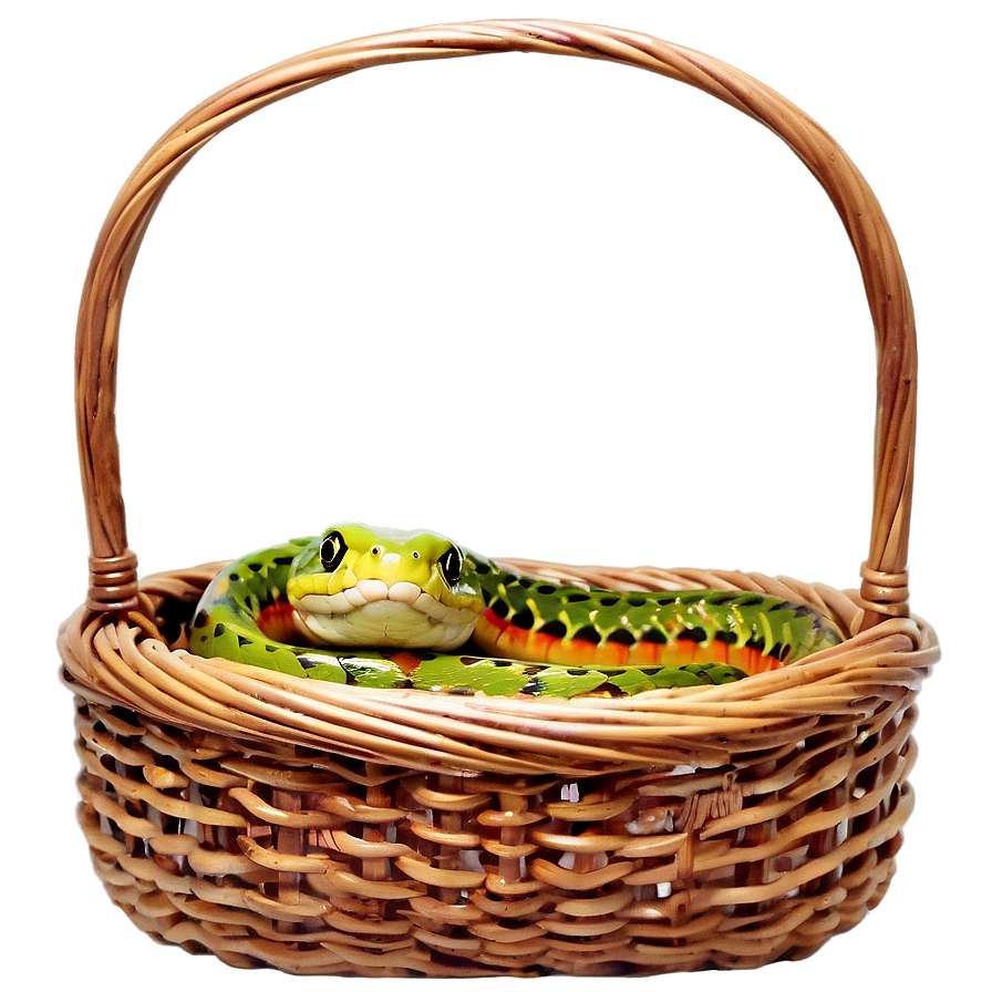 Snake In A Basket Png 05032024 PNG Image