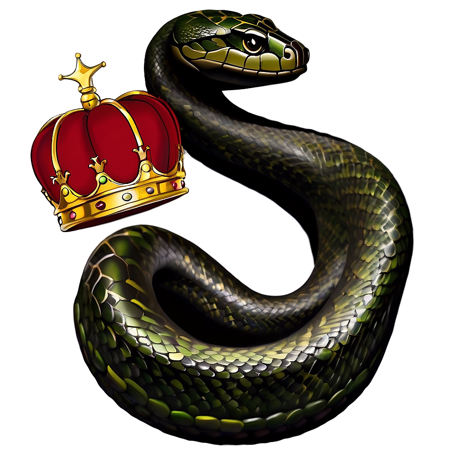 Snake Tattoo With Crown Png 73 PNG Image