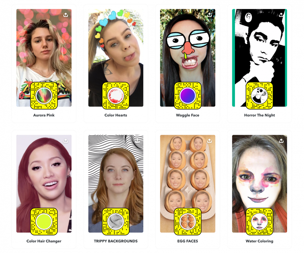 Snapchat Filter Collection PNG Image