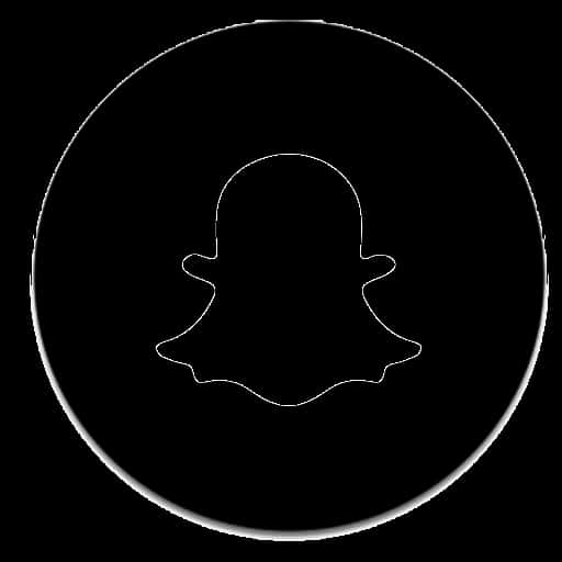 Snapchat_ Ghost_ Logo_ Black_and_ White PNG Image