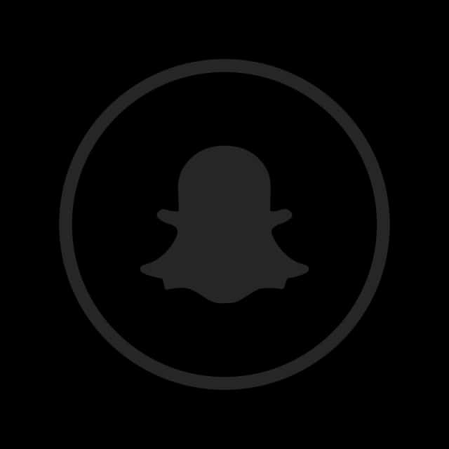 Snapchat_ Logo_ Black_and_ White PNG Image