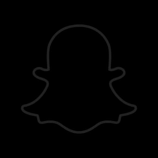 Snapchat_ Logo_ Outline PNG Image