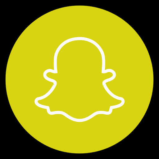 Snapchat Logo Yellow Background PNG Image