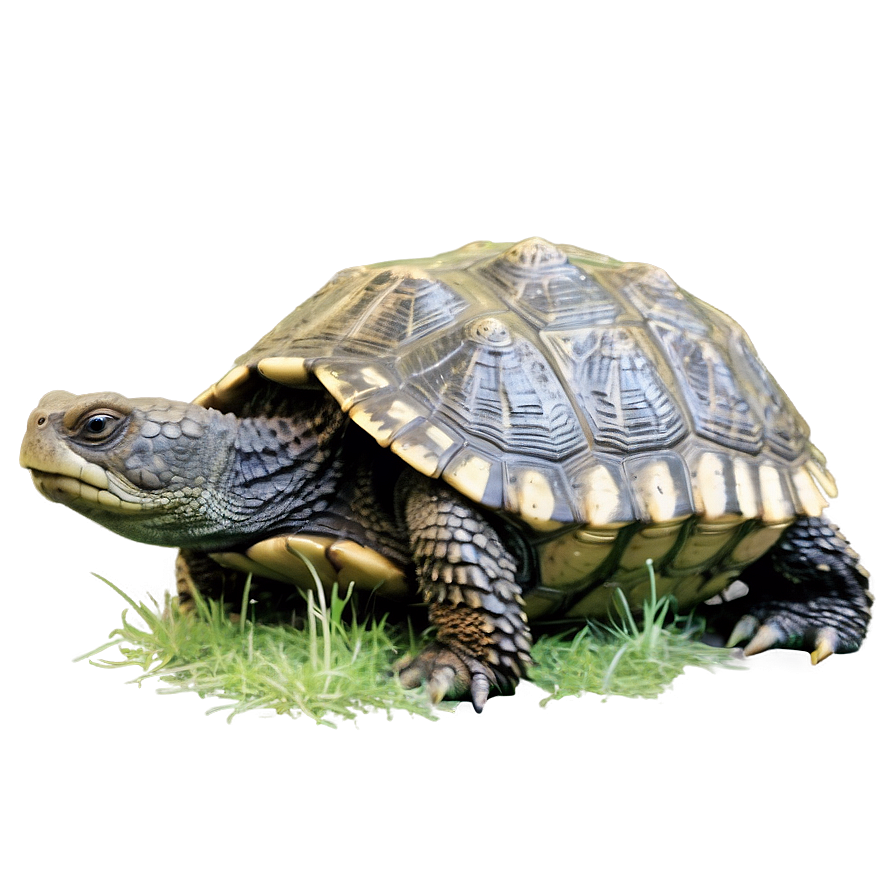 Snapping Turtle In Wild Grass Png Jfo PNG Image