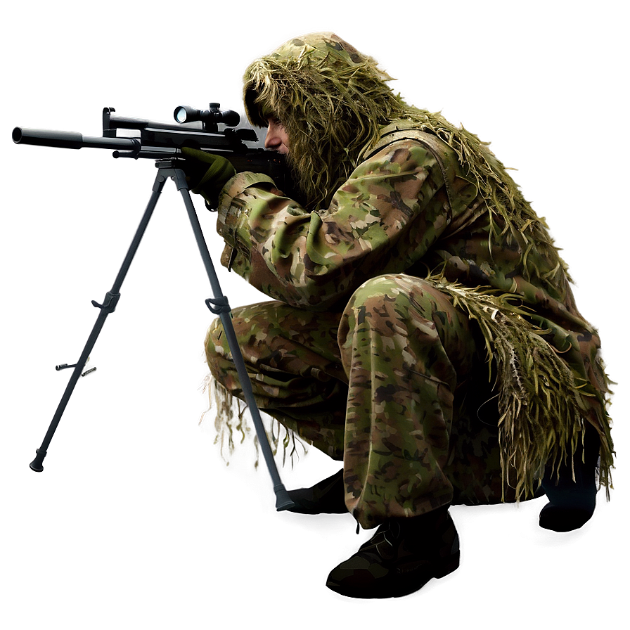 Sniper In Ghillie Suit Png 78 PNG Image