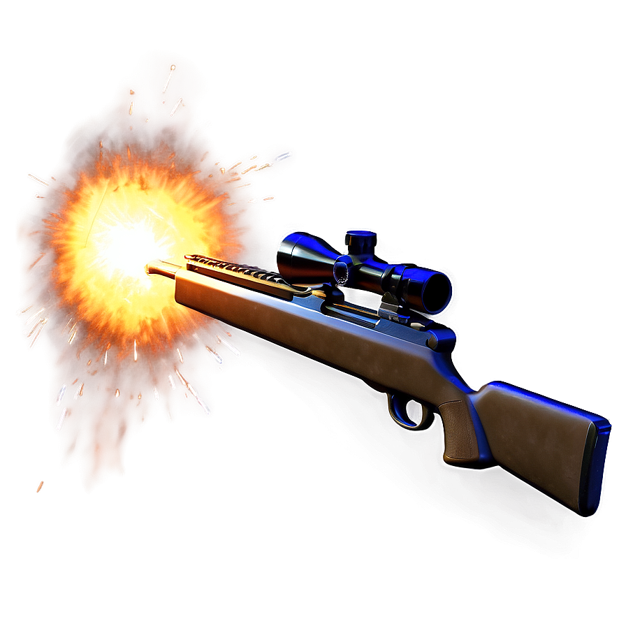 Sniper Rifle Muzzle Flash Png Deu PNG Image