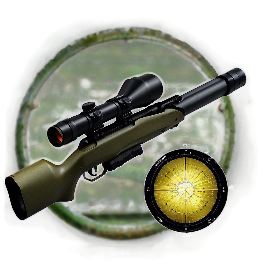 Sniper Rifle Optical Sight Png Lbp73 PNG Image