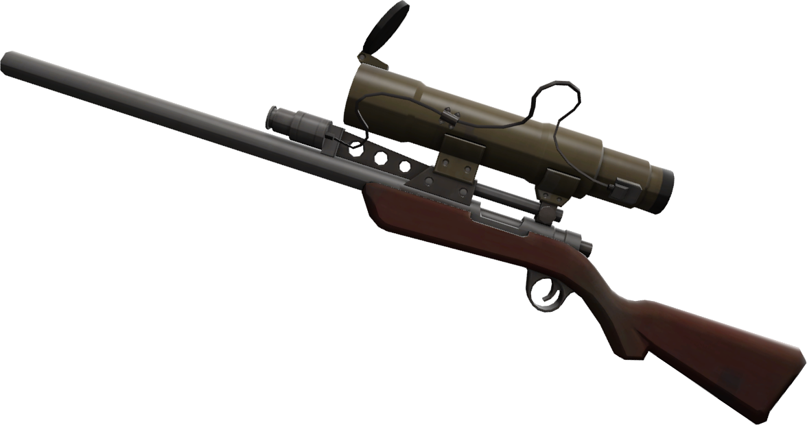 Sniper Riflewith Scope PNG Image