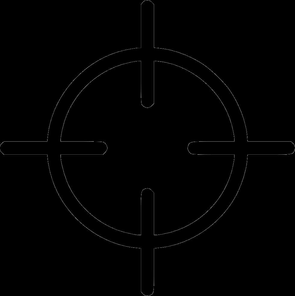 Sniper Scope Crosshair Graphic PNG Image