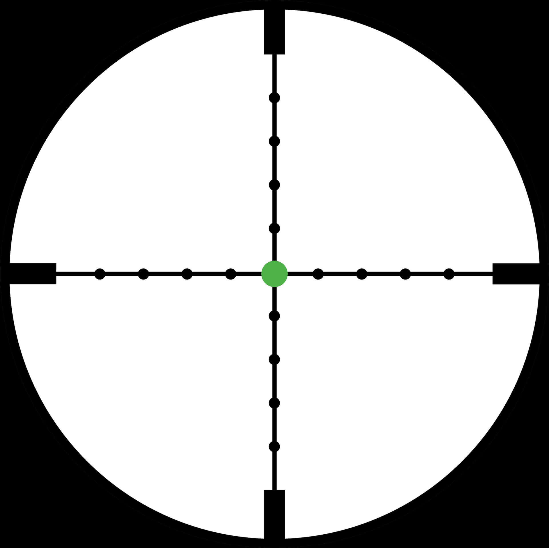 Sniper Scope Crosshair Graphic PNG Image