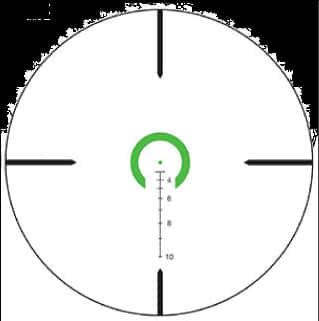 Sniper Scope Crosshair View PNG Image