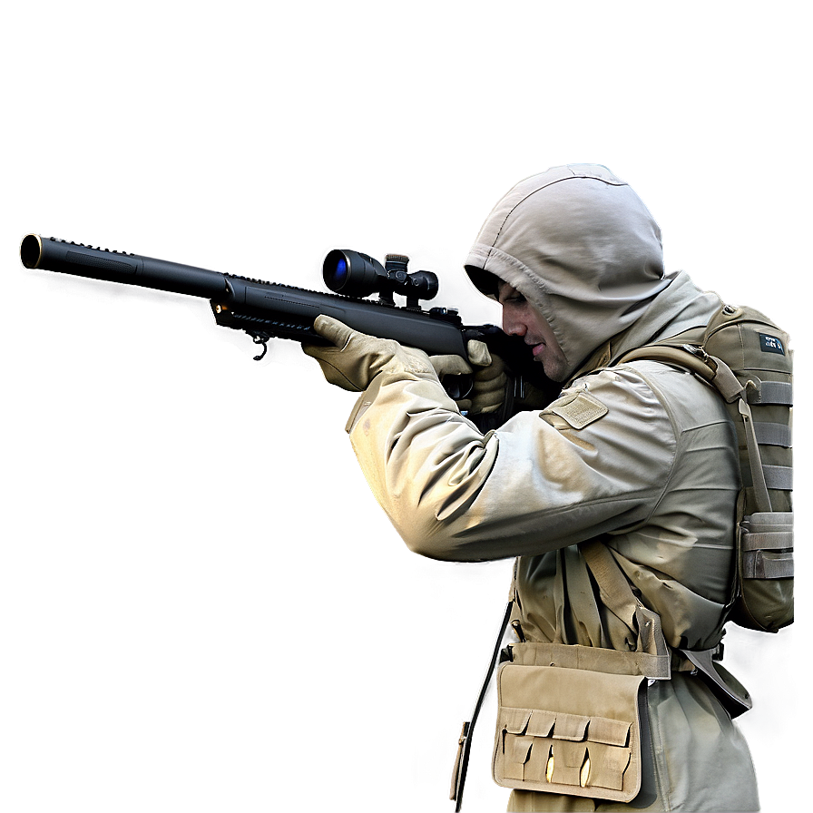 Sniper Shooting Stance Png 06112024 PNG Image